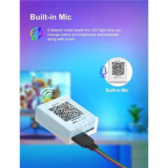 100 ft LED Lights for Bedroom with Remote Color Changing LED Strip Lights - Picture 3 of 7